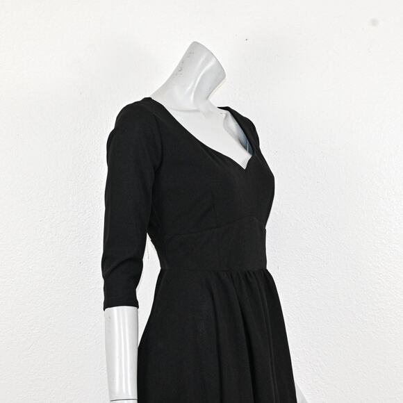 Laura Byrnes Women's Pinup Priscilla Swing Dress in Black Size Medium - Picture 8 of 14